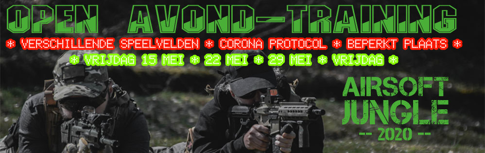 Airsoft event vrijdagavond mei 2020