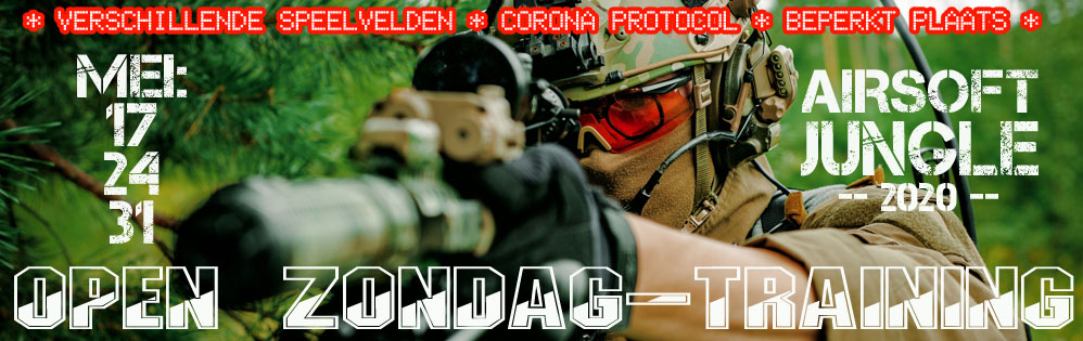 Airsoft events zondag in mei 2020